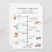 Rustikale Hochzeitstagung Programm (Vorne/Hinten)