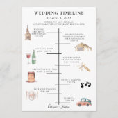 Rustikale Hochzeitstagung Programm (Vorderseite)