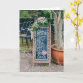 Rustikale Hochzeitstil-Faltenkarte Karte (Gelbe Blume)