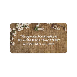 rustikale Hochzeitstitel Adressaufkleber