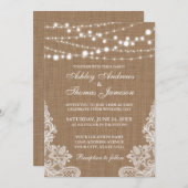 Rustikale Hochzeitstraßen laden zum Verweilen ein Einladung (Vorne/Hinten)