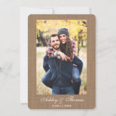 Rustikale Hochzeitstraßen laden zur PR ein Einladung (Rückseite)