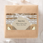 Rustikale Hochzeitstür Beige weiße Spitzenholzbühn (Insitu)