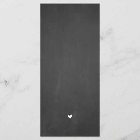 Rustikale Hochzeitsumgebung dank Karte (Rückseite)