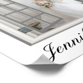 Rustikale Hochzeitsvorstellung Poster (Ecke)