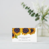 Rustikale Hochzeitswebsite UAWG Visitenkarte (Stehend Vorderseite)