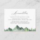 Rustikale Hochzeitswohnungen im Bergwald Begleitkarte (Vorderseite)