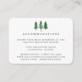 Rustikale Hochzeitswohnungen im Wasserfarbenwald Begleitkarte (Vorderseite)