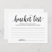 Rustikale Hochzeitszettel, Ratenkarte Einladung (Vorne/Hinten)