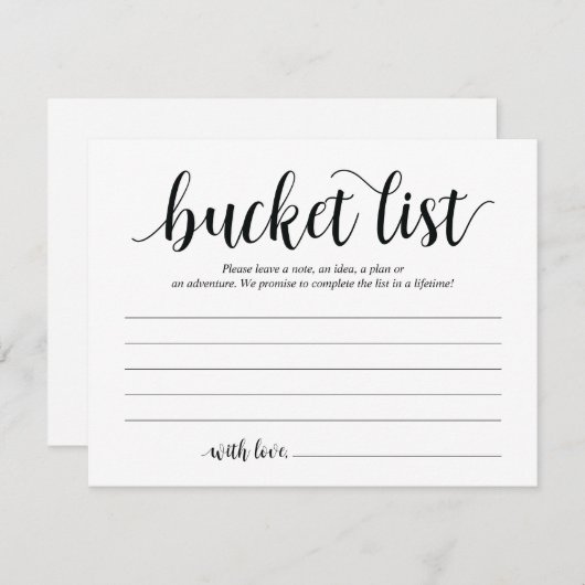 Rustikale Hochzeitszettel, Ratenkarte Einladung (Vorne/Hinten)