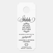 Rustikale Hochzeittüren Türanhänger (Rückseite)