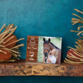 Rustikale Hofdrucke auf unserem Herz Fotoplatte (Seite)