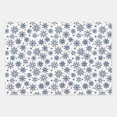 Rustikale Holberries Schnee und Schneeflocken Geschenkpapier Set (Vorderseite 3)