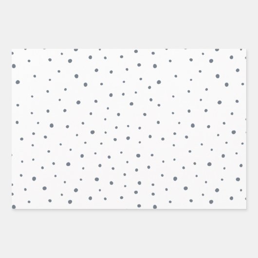 Rustikale Holberries Schnee und Schneeflocken Geschenkpapier Set (Vorderseite 2)