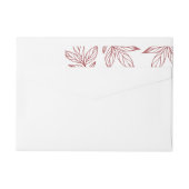 Rustikale Holiday Print mit Typografie aus Roter F (Rückseite)