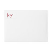 Rustikale Holiday Print mit Typografie aus Roter F (Vorderseite)