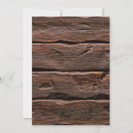 Rustikale Holly Tree Branch Winter Hochzeit Einlad Einladung (Rückseite)