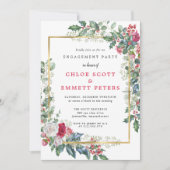 Rustikale Holys Winter Engagement Party Einladung (Vorderseite)