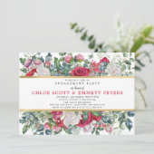 Rustikale Holys Winter Engagement Party Einladung (Stehend Vorderseite)