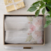 Rustikale Holz-Blush-Rose Seidenpapier (Geschenk)