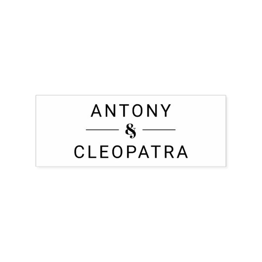 Rustikale Holz-Briefmarke mit Nicknames für Paare Gummistempel (Stempel)