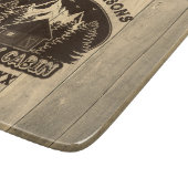 Rustikale Holz Familie Kabine Wiedersehen Dekorati Schneidebrett (Ecke)