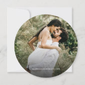 Rustikale Holz-Hochzeit Save the Date benutzerdefi Einladung (Rückseite)