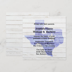 Rustikale Holz-Hochzeitseinladung im Stil des US-B Einladung