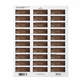 Rustikale Holz-Lichterkette-Adresse (Vorne)