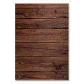 Rustikale Holz-Lichterketten-Mason-Jar-Platzkarten Tischnummer (Rückseite)