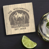 Rustikale Holz Natur Familie Kabine Braun Name Wie Steinuntersetzer