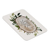 Rustikale Holz Scheiben Hochzeit speichern das Dat Magnet (Rechte Seite)