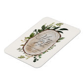 Rustikale Holz Scheiben Hochzeit speichern das Dat Magnet (Linke Seite)