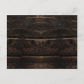 Rustikale Holz-String-Lichter Hochzeit speichern d Einladungspostkarte (Rückseite)