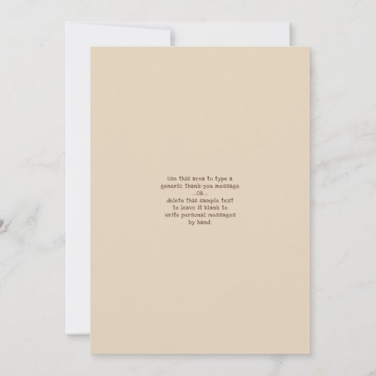 Rustikale Holz String Lights Liebe & Danke Hochzei (Rückseite)