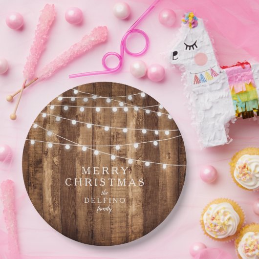 Rustikale Holz-u. feenhafte Pappteller (Party)