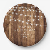 Rustikale Holz-u. feenhafte Pappteller (Vorderseite)