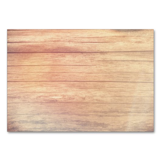 Rustikale Holz-UAWG-Online-Einschließkarten Tischnummer (Rückseite)