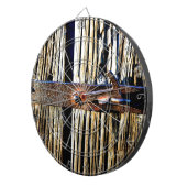 Rustikale Holz- und Eisenmetallriegel Dartscheibe (Vorderseite rechts)