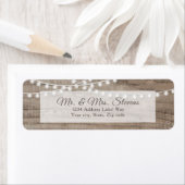 Rustikale Holz- und Streichlichtbeleuchtung - Rück (Insitu)