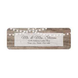 Rustikale Holz- und Streichlichtbeleuchtung - Rück