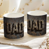 Rustikale Holz Vatertag Papa Kaffeetasse