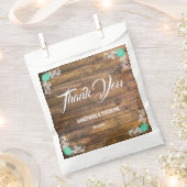 Rustikale Holz-Wildblume Fvor-Tasche Geschenktütchen (Ausgeschnitten)