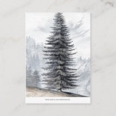 Rustikale Holzbären Rosa Windelweinhäutchen Begleitkarte (Rückseite)