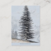 Rustikale Holzbärenbärendusche per Post Begleitkarte (Rückseite)