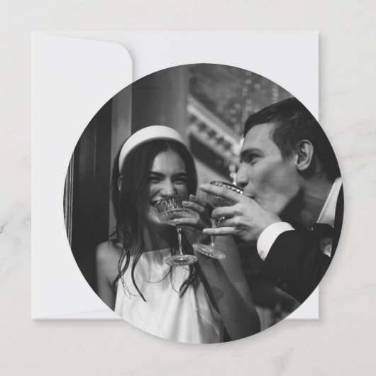 Rustikale Holzbaumstumpf Stall Hochzeit speichern  Einladung (Rückseite)