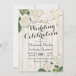 Rustikale Holzblumen-Streicheleien Einladung