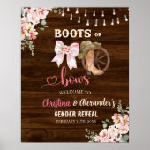 Rustikale Holzblütenstiefel oder männliche Geschle Poster (Vorne)