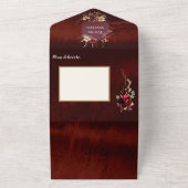 Rustikale Holzbraun-Hochzeit in einer Einladung (Außenbereich)