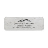 Rustikale Holzbräune und Bräutigam Hochzeit (Vorne)